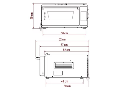 P134H 509E Extra vermogen afmetingen